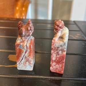 Shoushan Vintage chops (2) Approx 3”tall